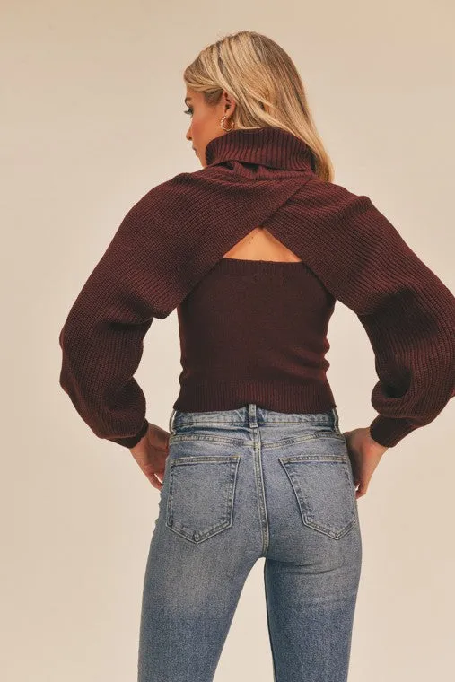 Spice It Up Turtleneck Sweater Set