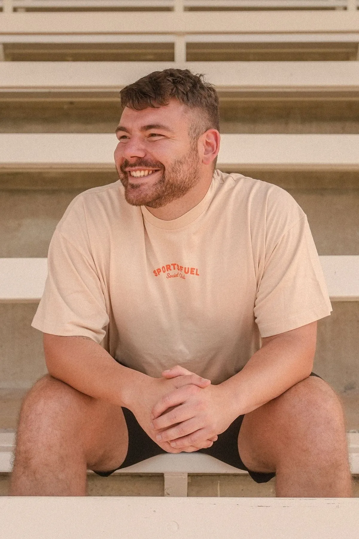 Sportsfuel Social Club Unisex Tee - Oat - Limited Edition