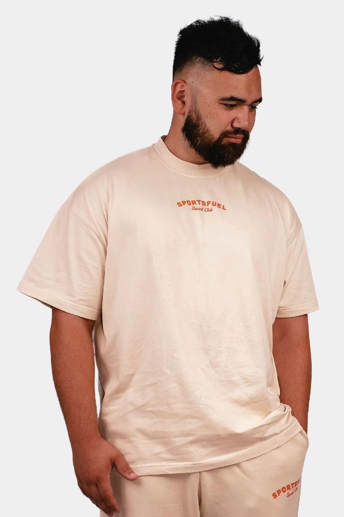 Sportsfuel Social Club Unisex Tee - Oat - Limited Edition