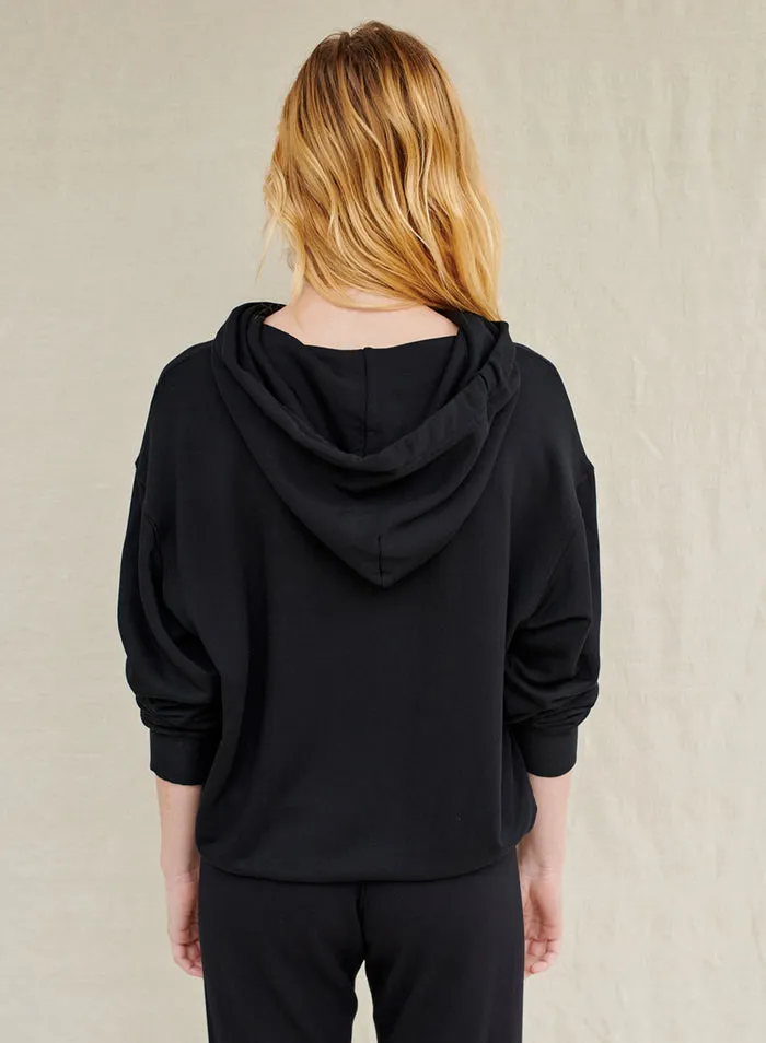 STATESIDE Softest Fleece Hoodie BLACK