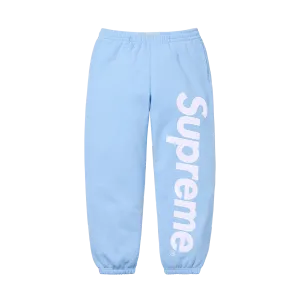 Supreme Satin Appliqué Sweatpant 'Light Blue'