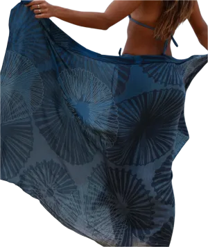 Tag Aloha Co 'Opihi Pareo Sarong - Navy