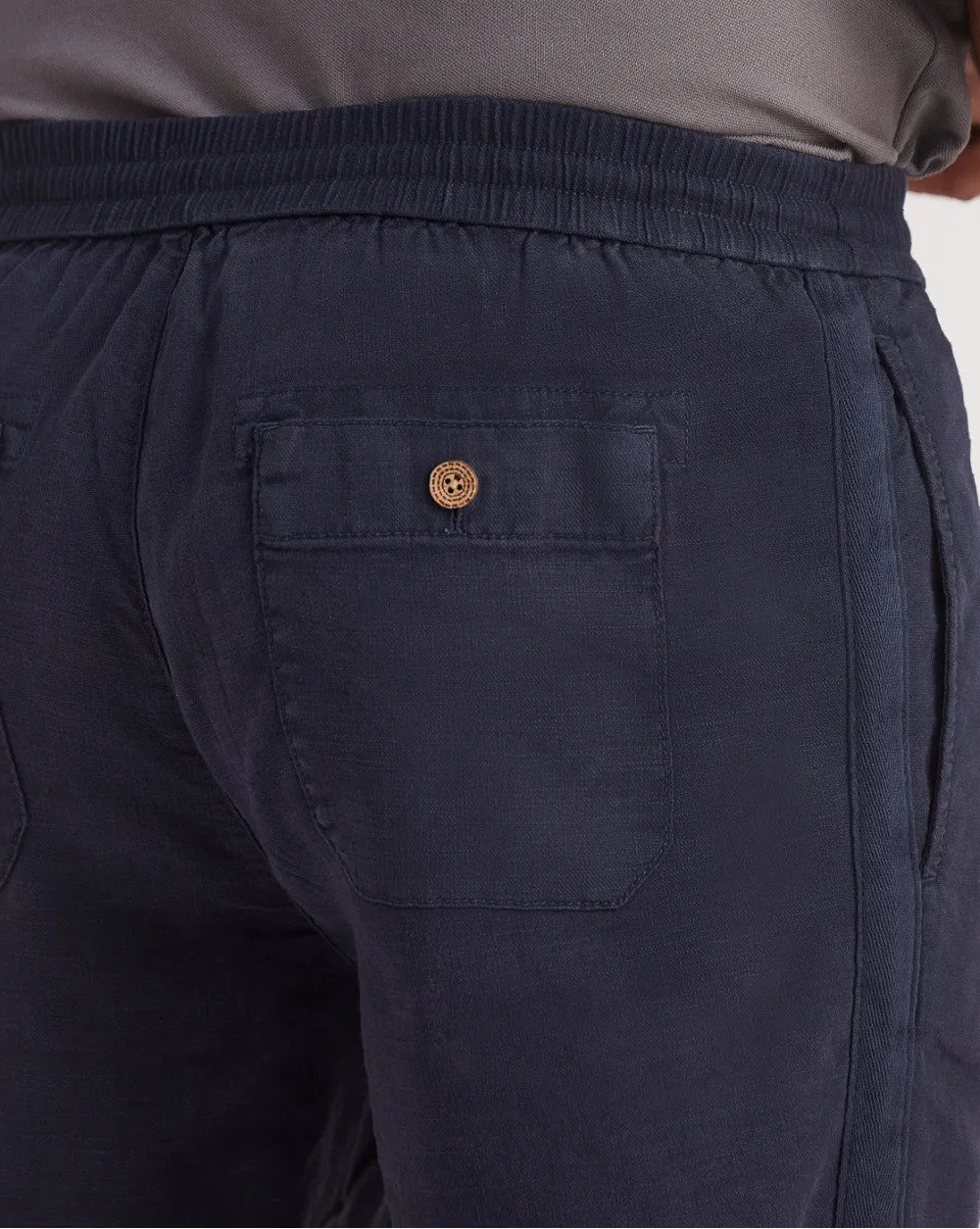 Tapered Fit Comfort Pants - Navy