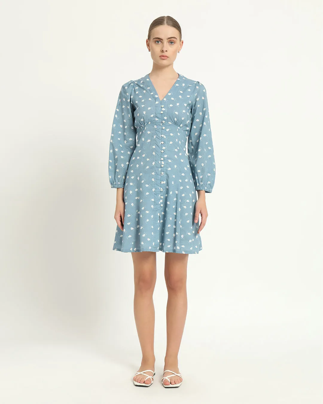 The Dafni Bluebell Cotton Dress