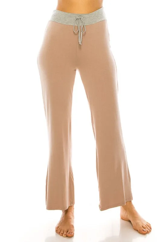 Thin High Wasted Women's Wide Leg Yoga Pants