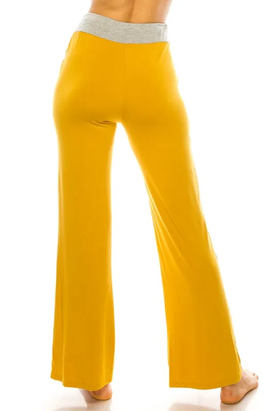 Thin High Wasted Women's Wide Leg Yoga Pants