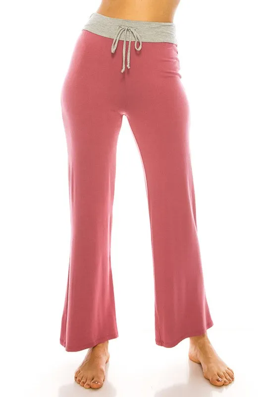 Thin High Wasted Women's Wide Leg Yoga Pants