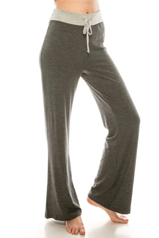 Thin High Wasted Women's Wide Leg Yoga Pants