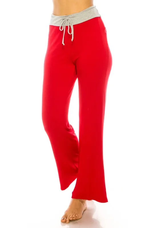 Thin High Wasted Women's Wide Leg Yoga Pants