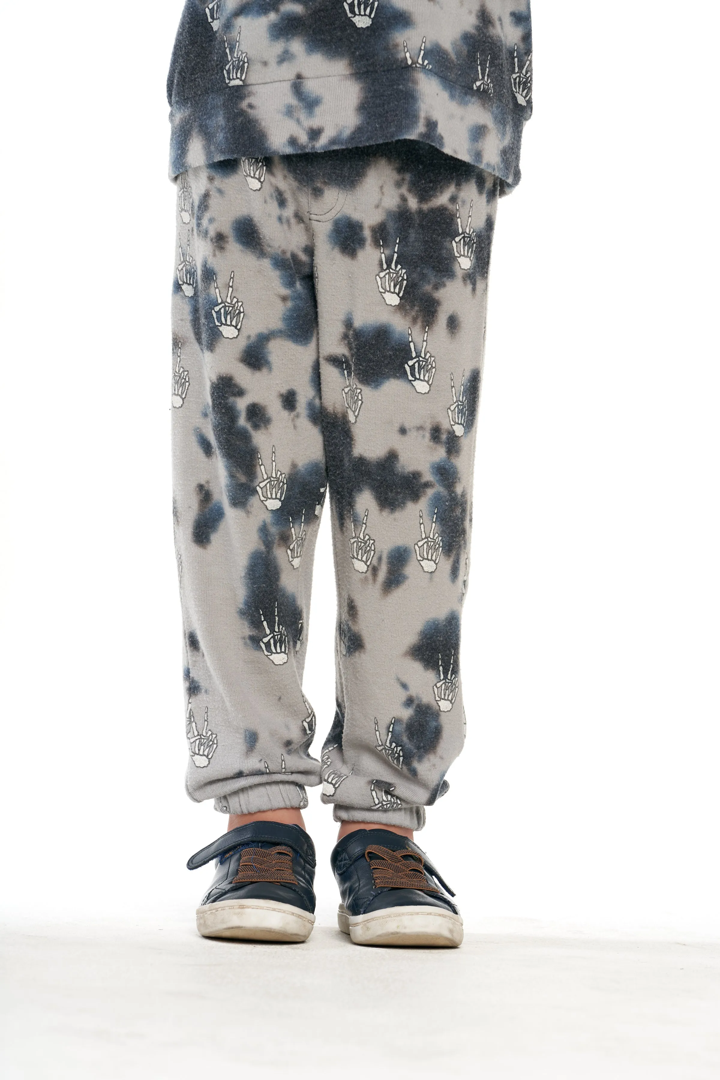 Tie Dye Skeleton Peace Pants