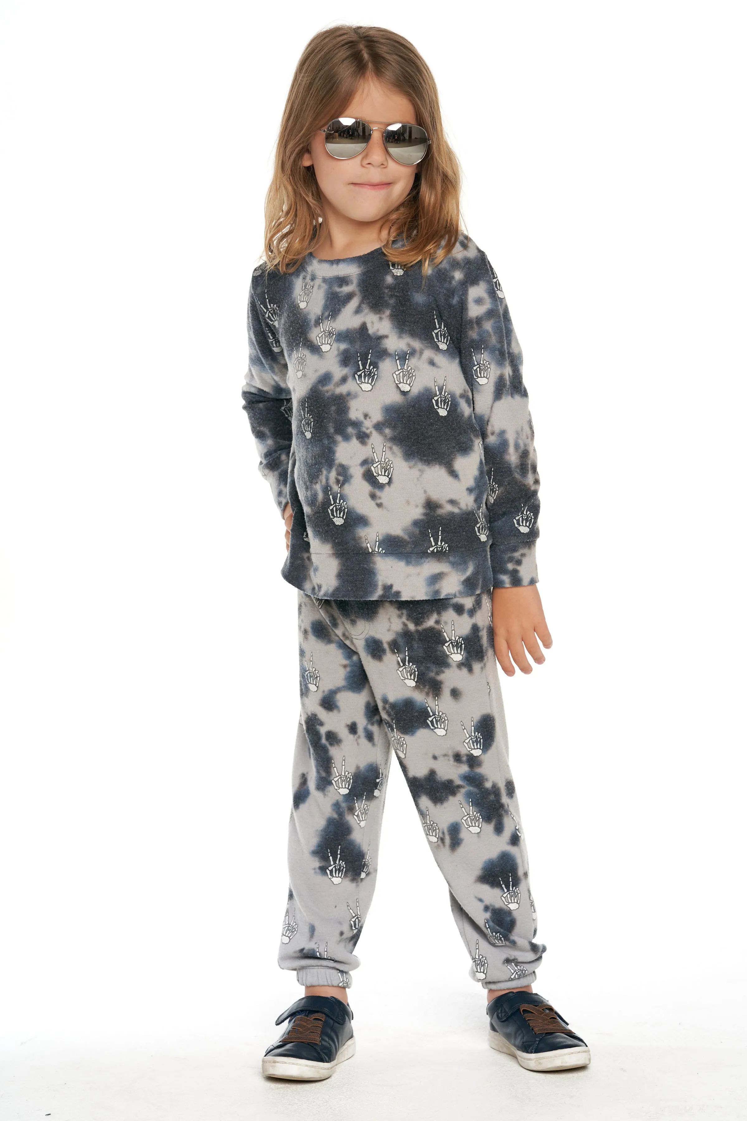 Tie Dye Skeleton Peace Pants