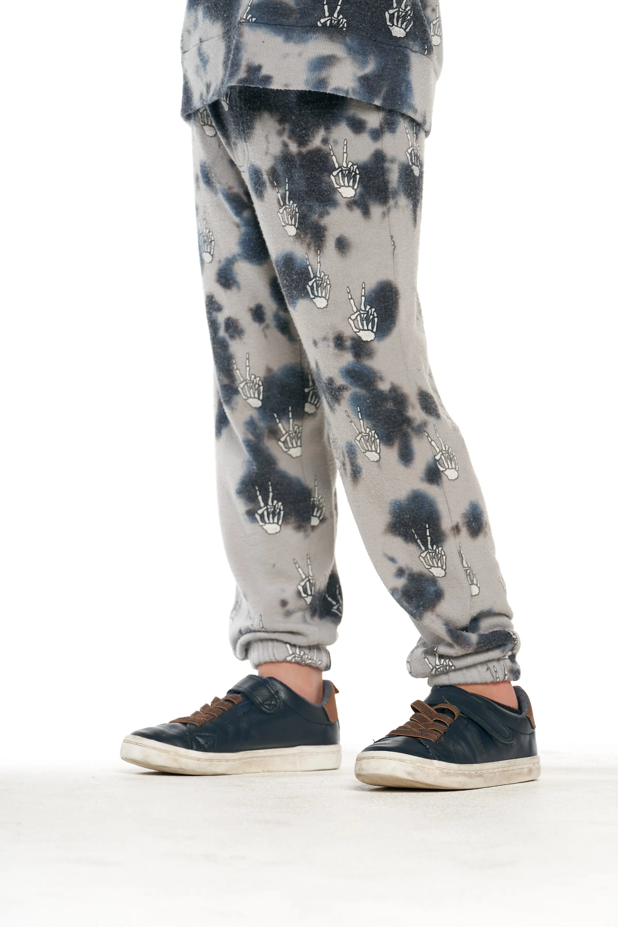 Tie Dye Skeleton Peace Pants
