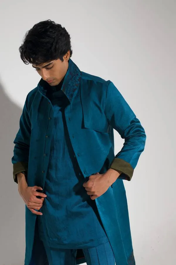 Tilted Teal Shacket