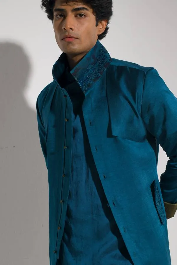 Tilted Teal Shacket