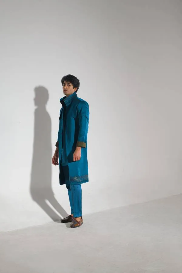 Tilted Teal Shacket