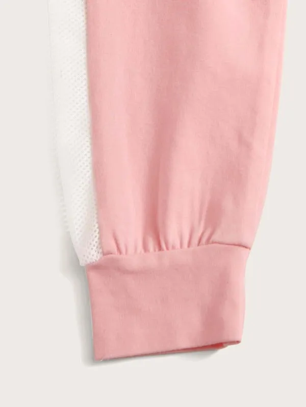 Toddler Girls Frill Trim Tee & Sweatpants