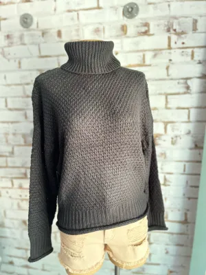 Tony Turtleneck Sweater in Black