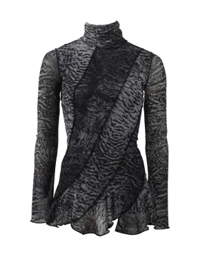 Tulle Turtleneck