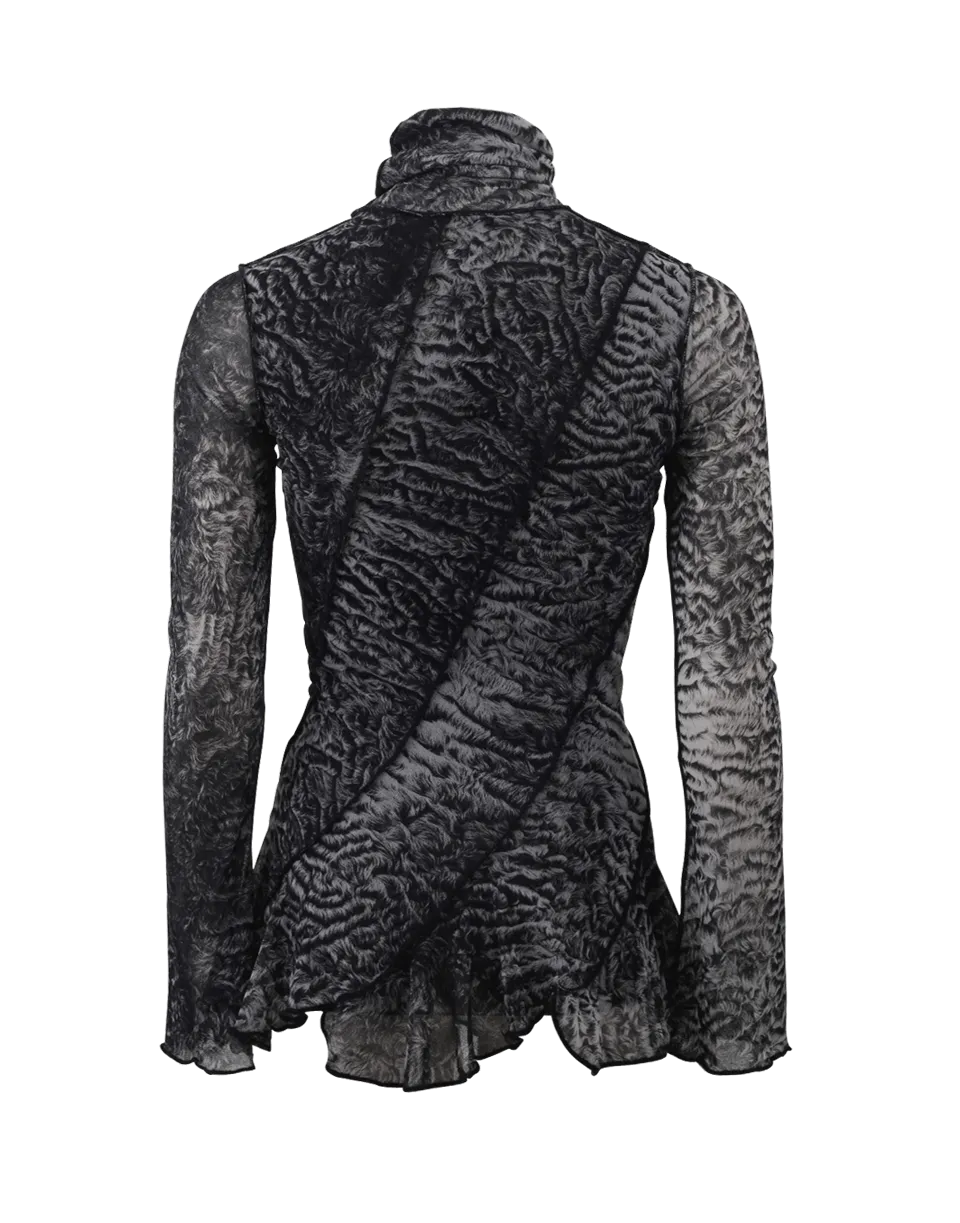 Tulle Turtleneck
