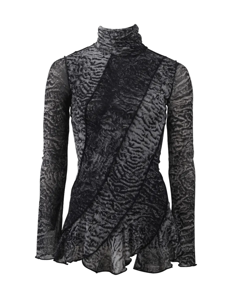 Tulle Turtleneck