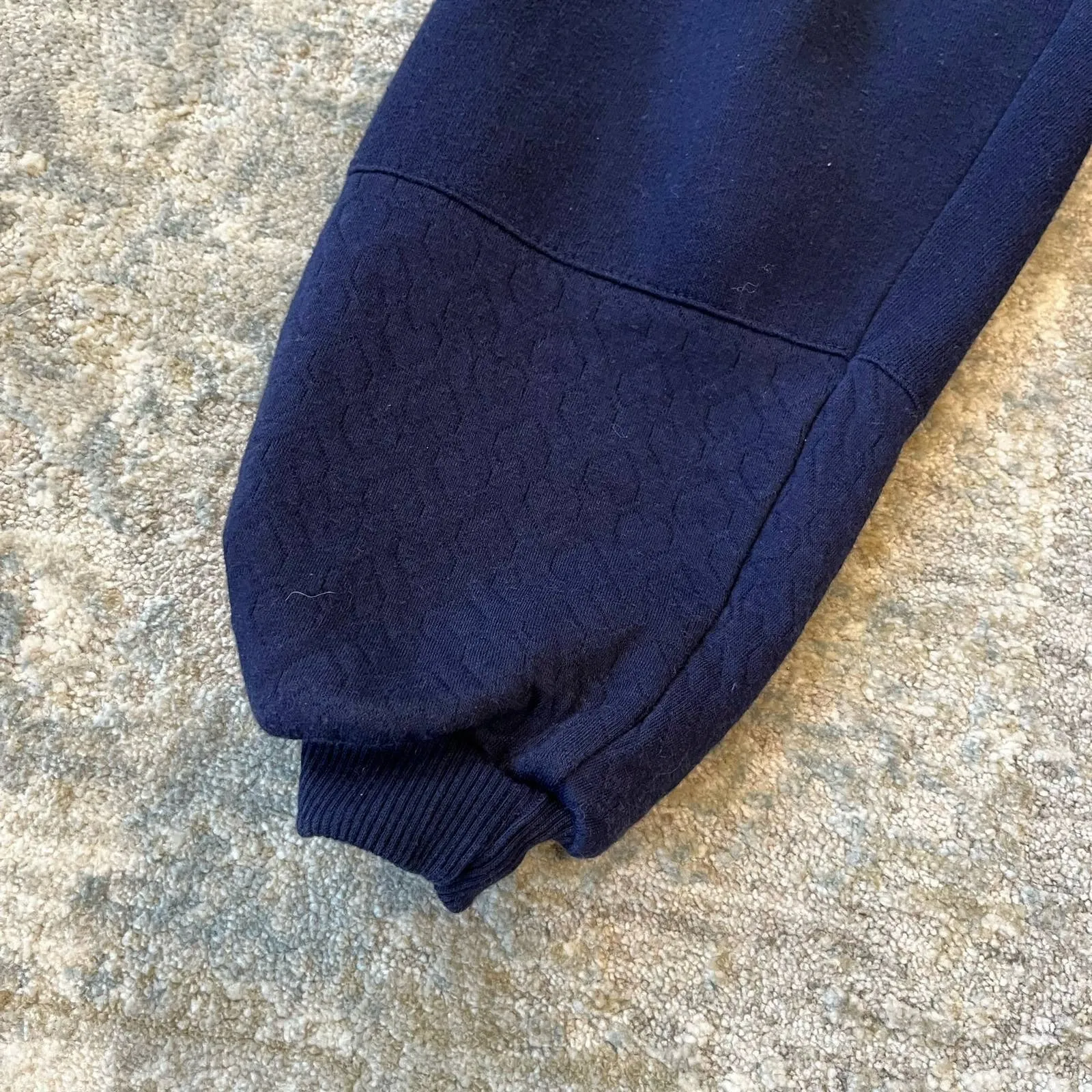 Vintage Jordache Navy Flower Sweatsuit Outfit 4/5