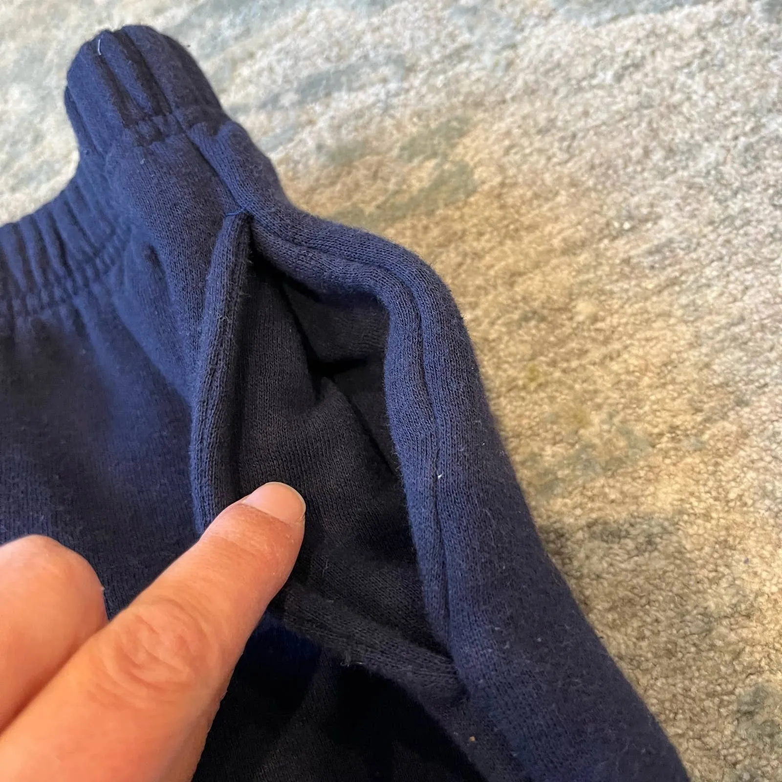 Vintage Jordache Navy Flower Sweatsuit Outfit 4/5