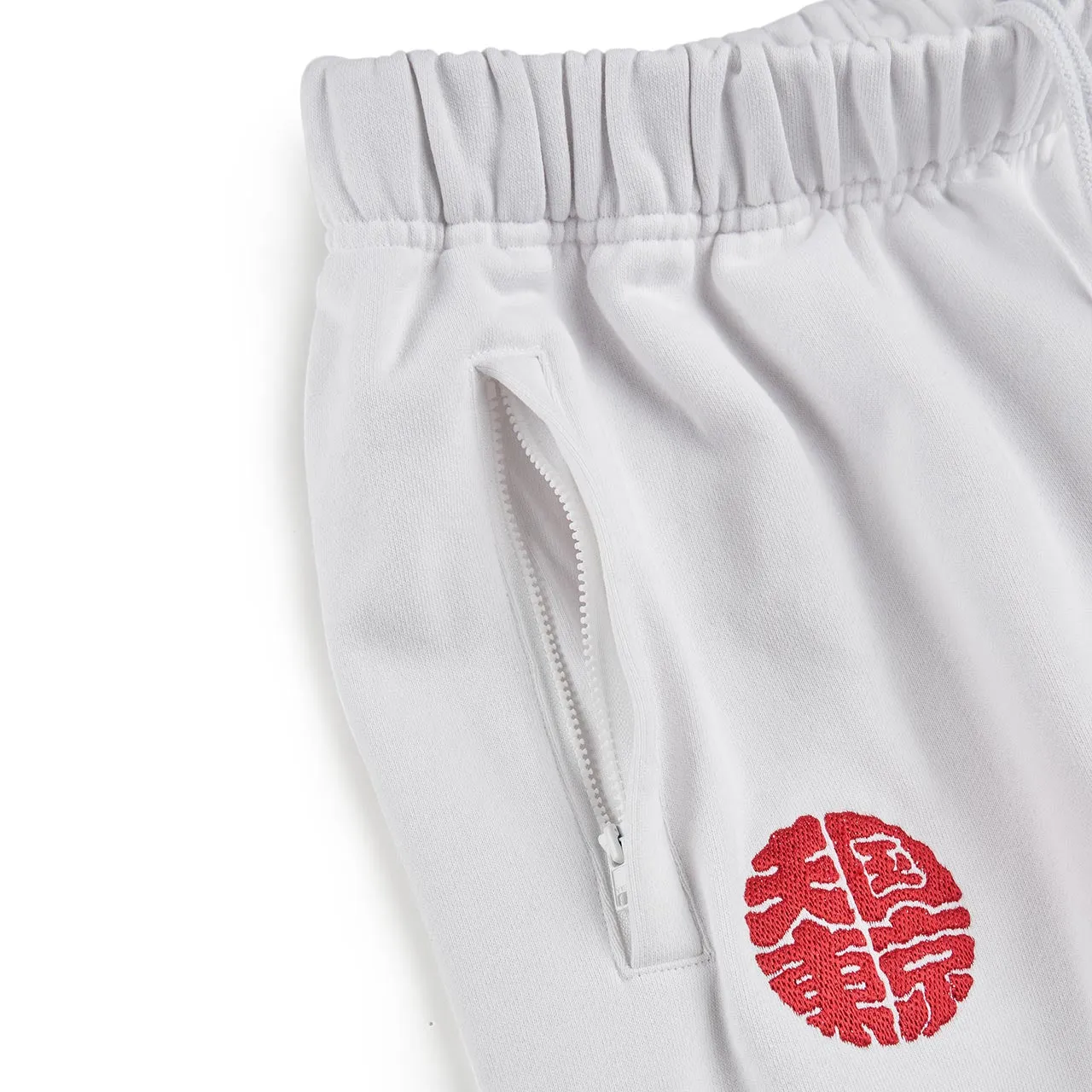wacko maria black eye patch sweatpants (white)