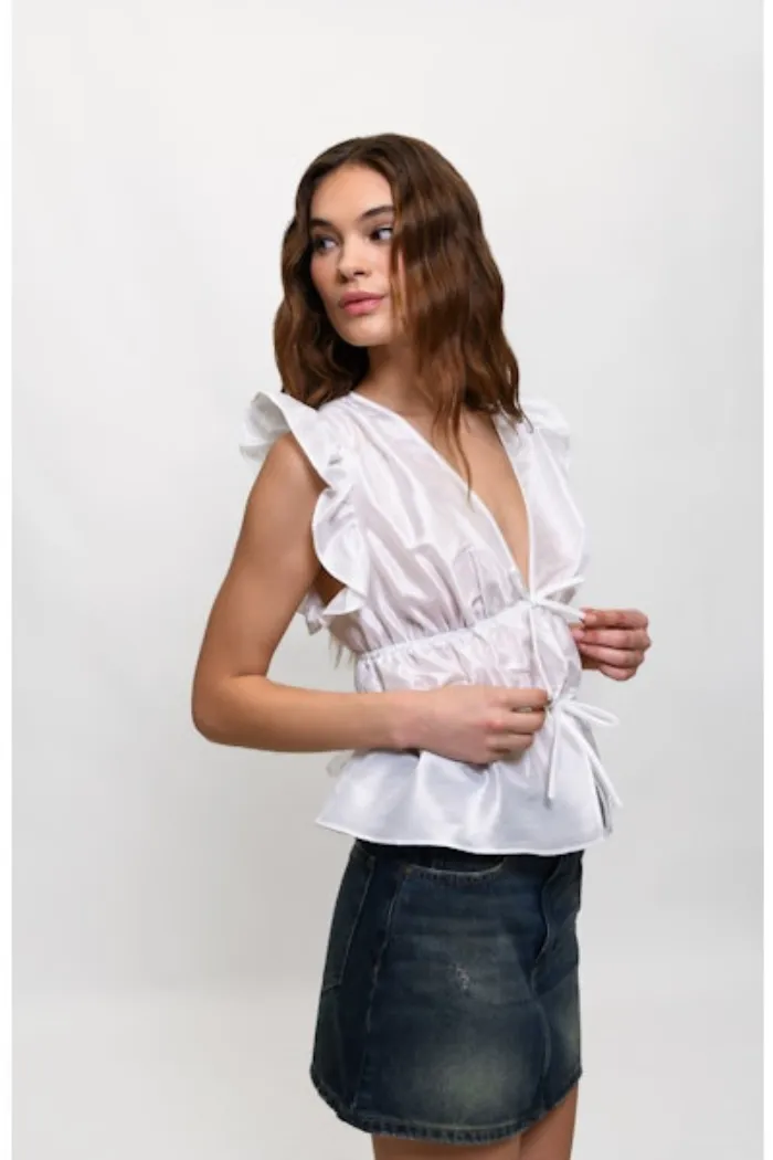 White Loni Top
