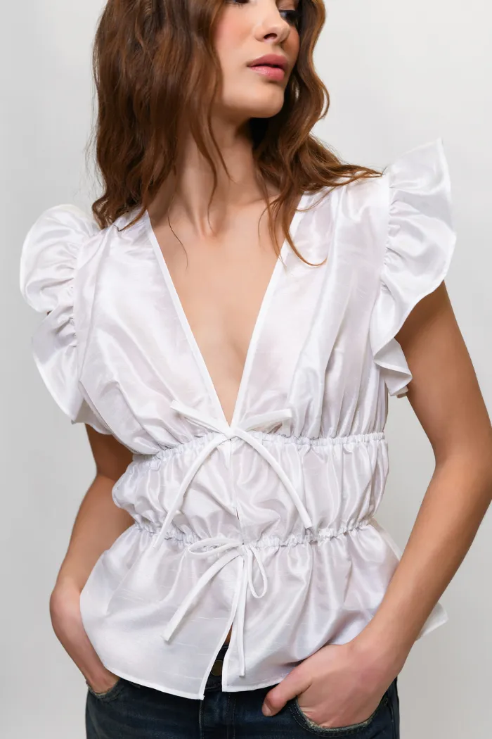 White Loni Top