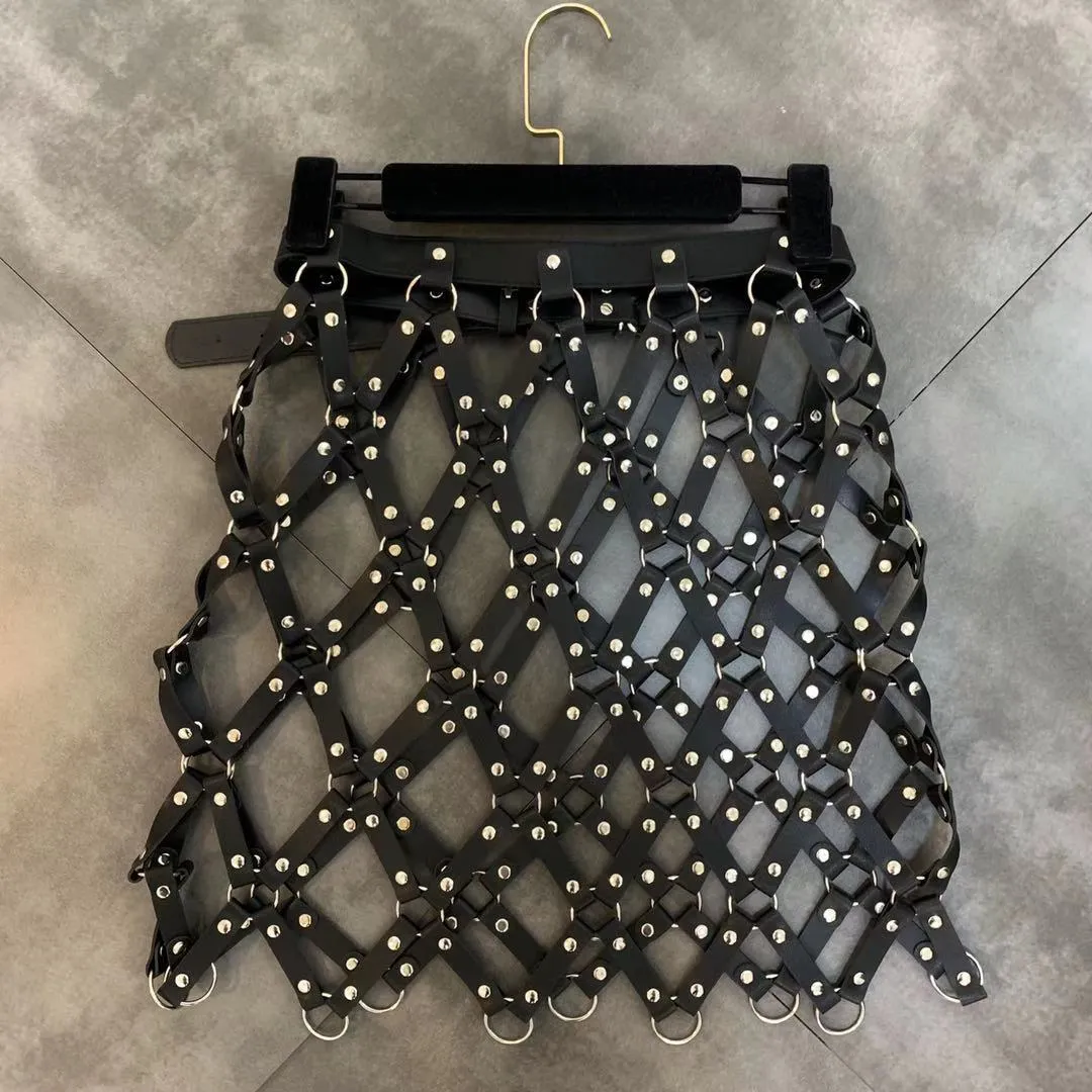 Women Sexy Leather Skirt
