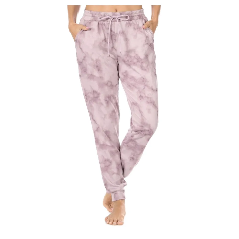 Women's Jogger Pants Fleece Lined High Waisted Tie Dye Drawstring Sweatpants