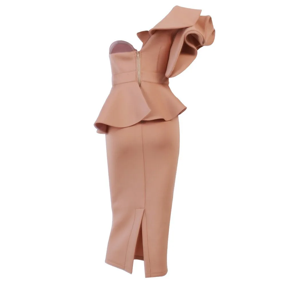 Women's Spring/Summer One-Shoulder Backless Dress