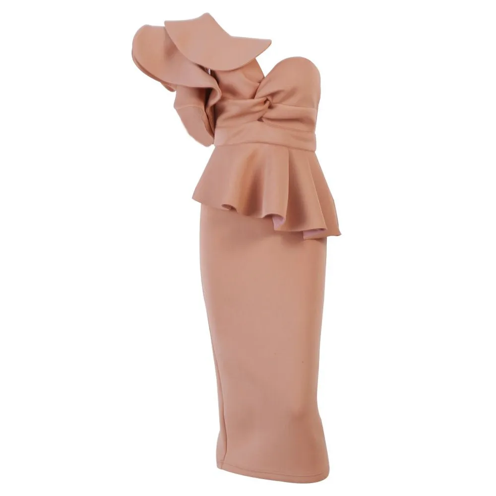 Women's Spring/Summer One-Shoulder Backless Dress