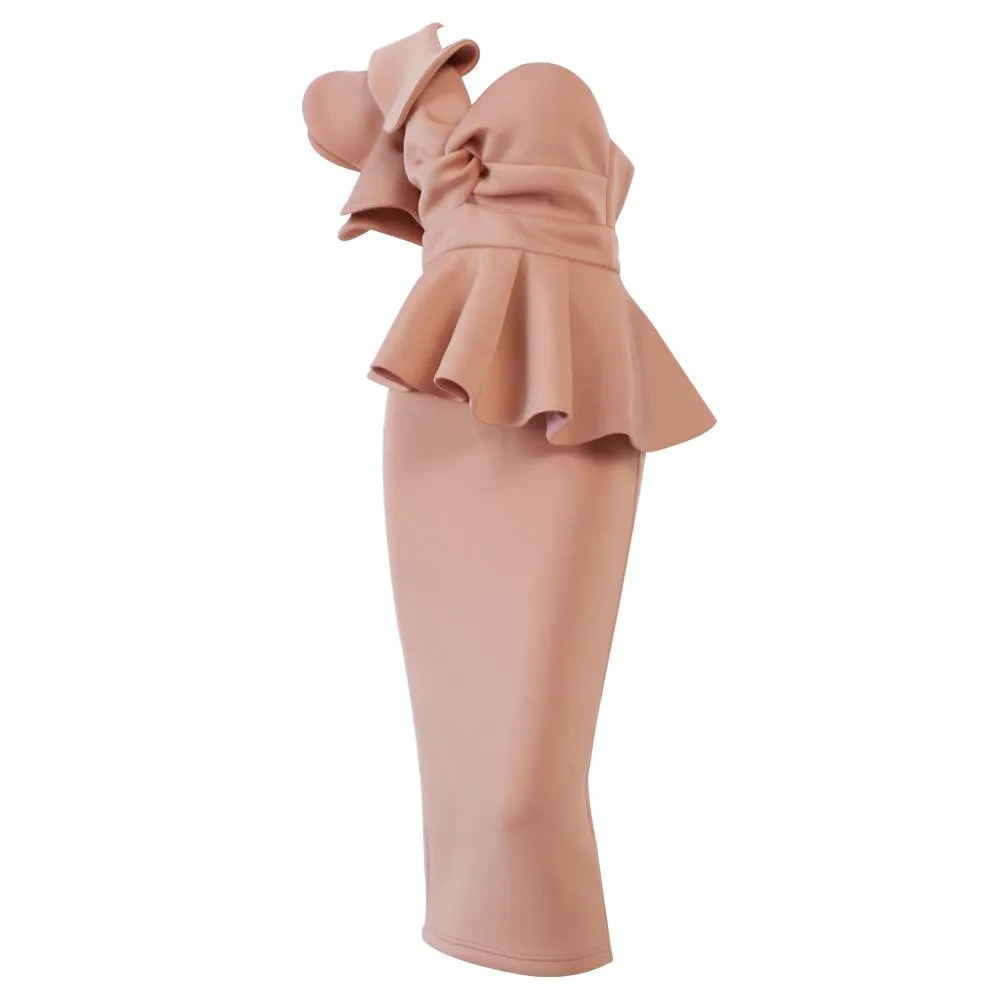 Women's Spring/Summer One-Shoulder Backless Dress