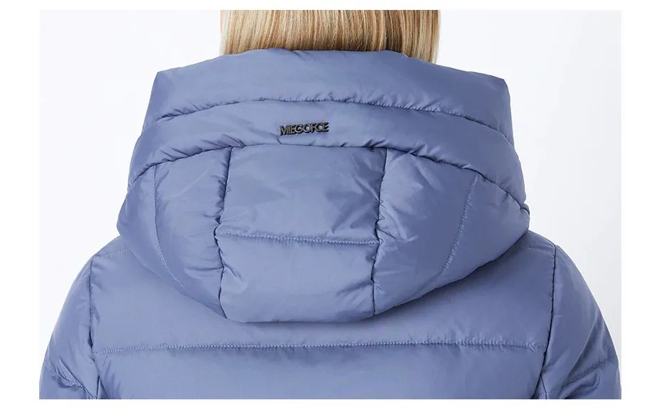 Women's Winter Stylish Warm Bio-Fluff Hooded Long Down Coat