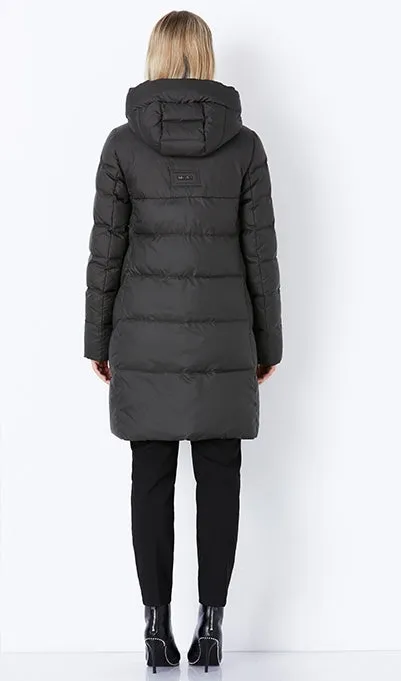 Women's Winter Thick Warm Bio-Fluff Long Coat With Sewn Hood
