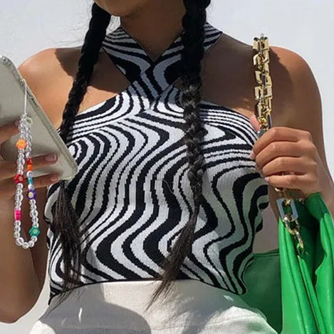 Y2K Swirl Tank Top