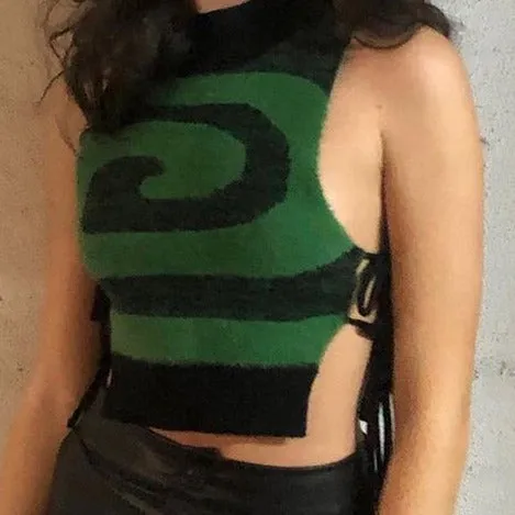 Y2K Swirl Tank Top