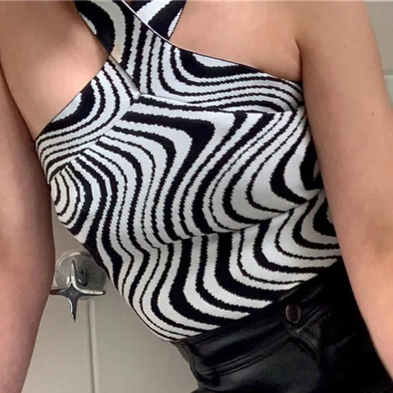 Y2K Swirl Tank Top