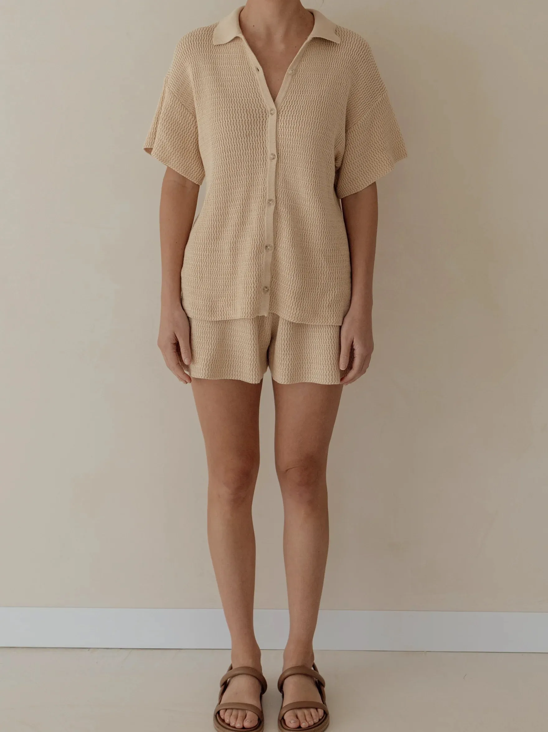 Ziggy Lou - Womens Knit Top (Beech)
