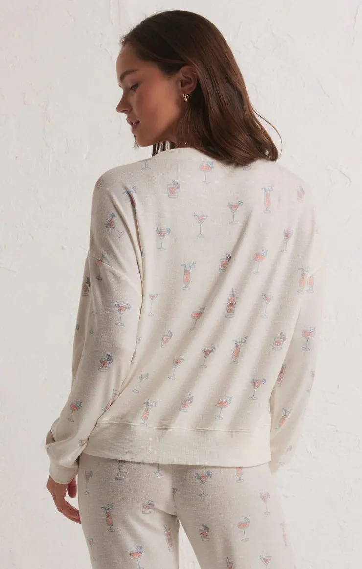 ZSUPPLY Happy Hour Cocktails long sleeve top
